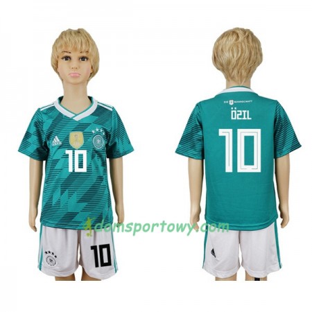 Koszulka Niemcy Özil 10 Dziecięcy Wyjazdowe Koszulki Piłkarskie Mistrzostwa Świata 2018